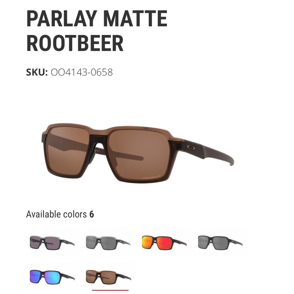 Parlay Rootbeer Oakley Sunglasess Uni Sex
